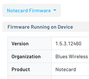 notecard firmware update