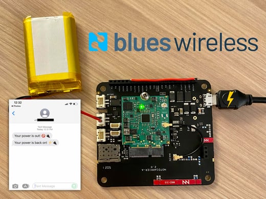 blues wireless power outage detector